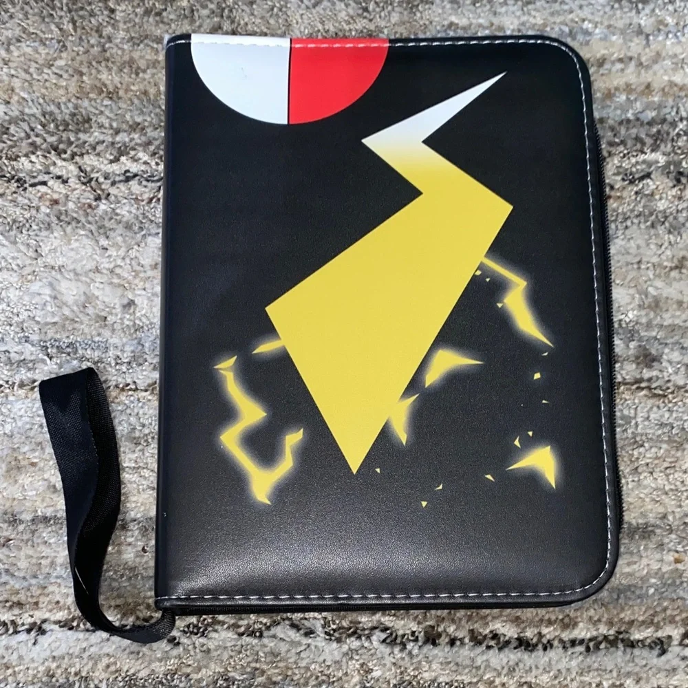 Unk Black Tablet Folio Case with Yellow Lightning Graphic and Red Accent (8)